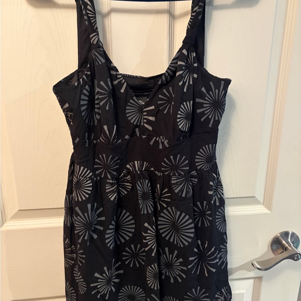 New York & Company Black and Gray Dress